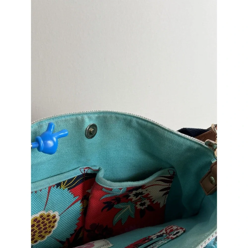 Spartina 449 Little Bermuda Bucket Bag Daufuskie Island Boho Mermaid Beach Linen